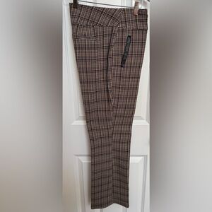 Plaid Trousers in Brown and Black